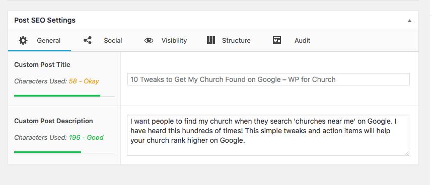 Get your church found on Google with Custom Page Titles and Descriptions