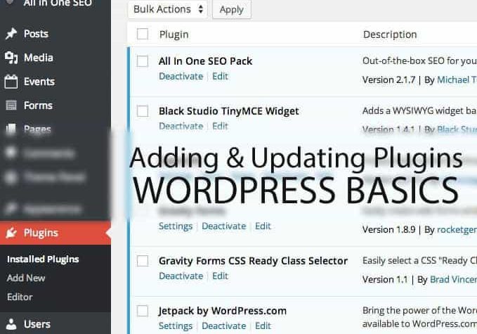 Featured Image for adding and updating plugins on your Wordpress for church site.